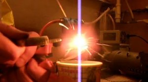 Водородная горелка. Плавим гвоздь