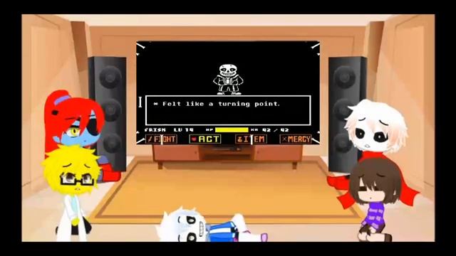 Undertale react to Hard Mode Sans By FDY смотреть онлайн