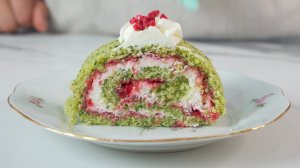 Популярный ЛЕТНИЙ десерт. ИЗУМРУДНЫЙ рулет - Я - ТОРТодел!