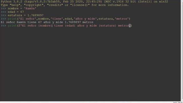 Python - Cadenas F (F-strings) смотреть онлайн