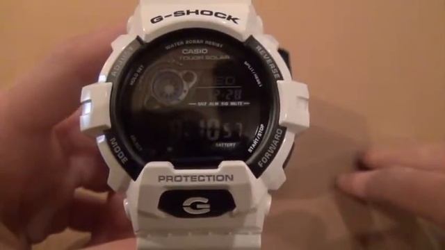 Белые и стильные часы Касио Джи Шок Casio G Shock смотреть онлайн