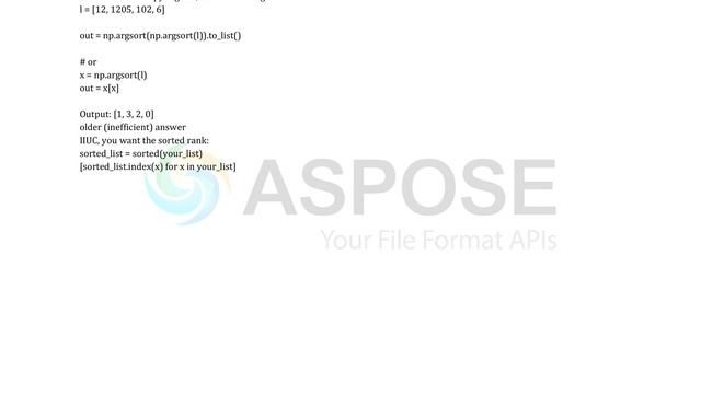 How do I find the sorted position index of a list in python смотреть онлайн