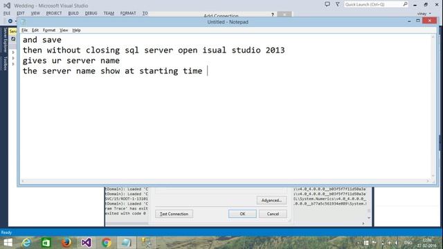 Sql server 2012 connection to visual studio 2013 смотреть онлайн
