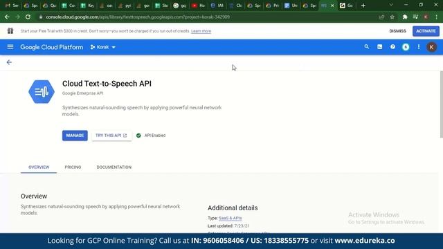 Google Cloud Text to Speech API using Python | Text to Speech for Free in Google Cloud | Edureka смотреть онлайн