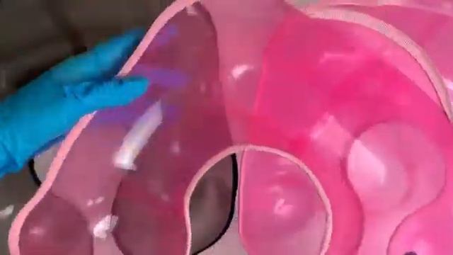 Воротник для окраски и стрижки волос Пелерина Лоток парикмахерский, розовый, черый смотреть онлайн