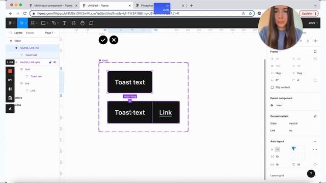 Figma tutorial: Mini toast component смотреть онлайн