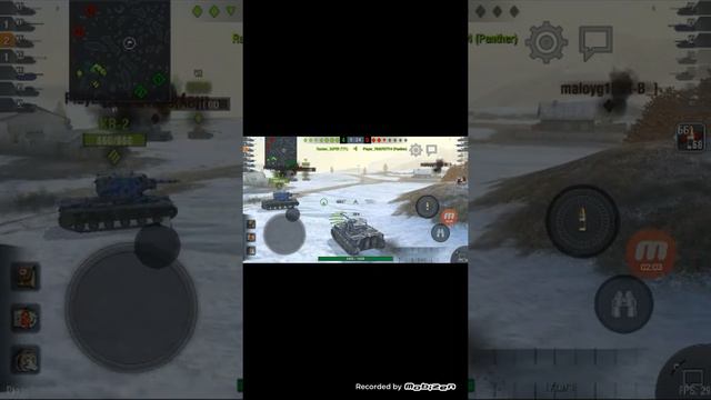 Wor of Tanks Blitz как нужно правильно играть на танке Tiger1 смотреть онлайн