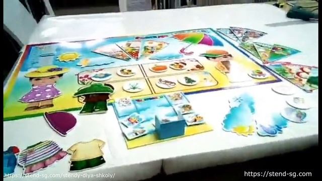 Интерактивный календарь природы "Времена года. Дети" смотреть онлайн