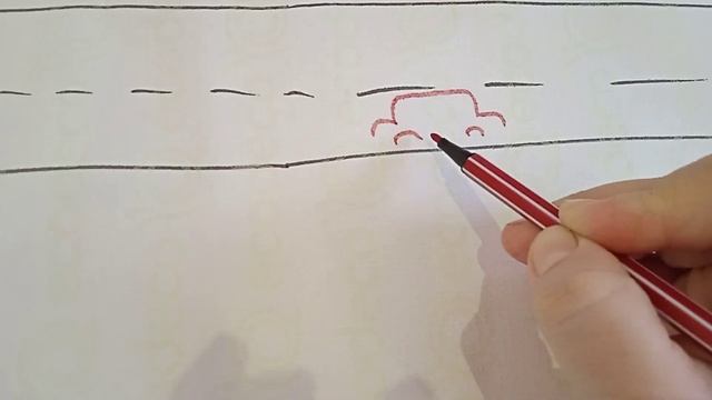 Рисуем дорогу, дом, машины, пешеходов. смотреть онлайн