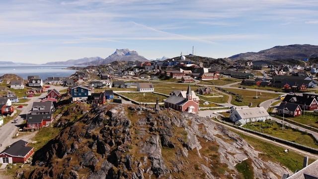 Nuuk Greenland Drone Footage смотреть онлайн