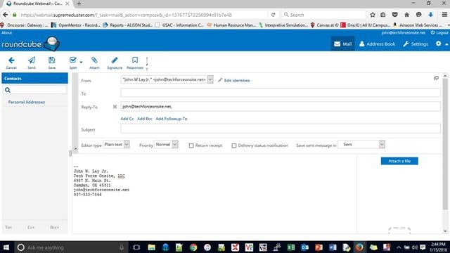 RoundCube Email How To
