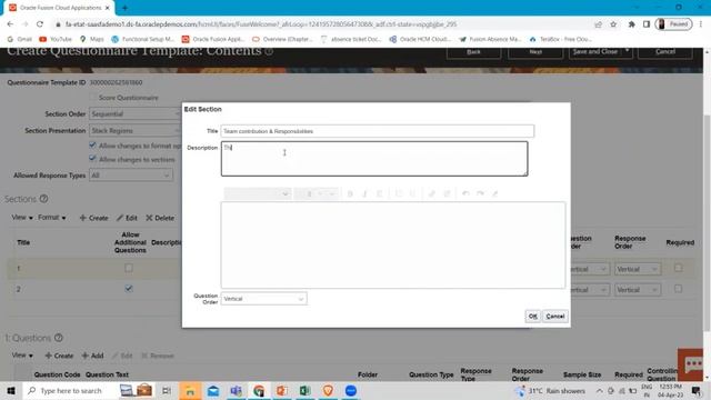 Oracle HCM Questionnaires | Oracle HCM Performance Management Questionnaires | Oracle HCM BISP смотреть онлайн