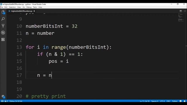 bitwise op most significant bit in python ? смотреть онлайн