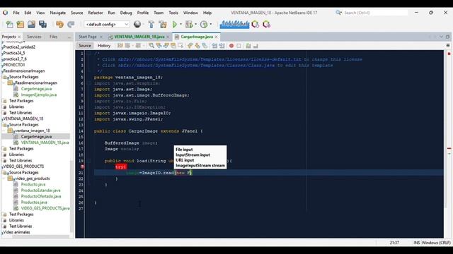 Ejemplo de libreria import java.awt.Image; en java смотреть онлайн