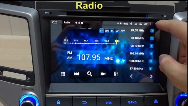 Android 9.0 Car DVD Multimedia Player for Hyundai Tucson/IX35(2015-2018) смотреть онлайн
