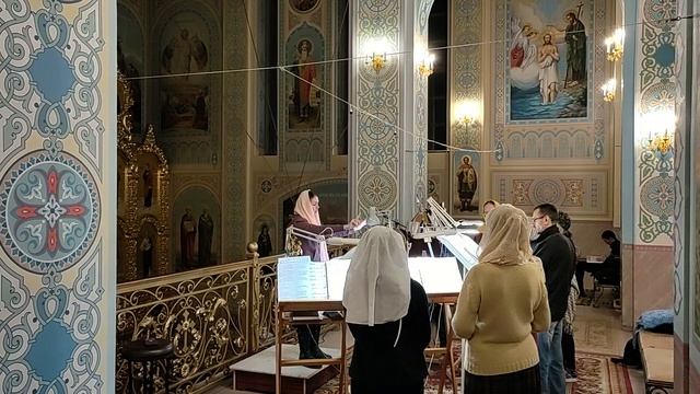 Стихиры на стиховне воскресные гл. 4-й, "Слава" - праотцев, гл. 3-й. Регент Екатерина Артюхова. смотреть онлайн