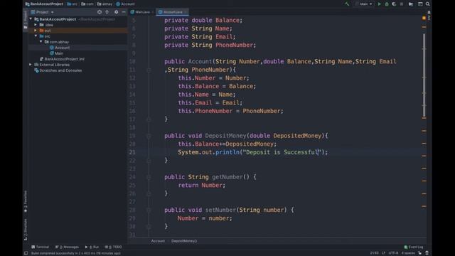 Banking Application Using Core Java and OOPs Part#4 смотреть онлайн