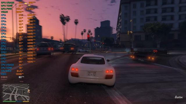 GTA 5 - Grand Theft Auto 5 | GeForce RTX 3080 Ti | Core i7-10700K | 64GB RAM смотреть онлайн