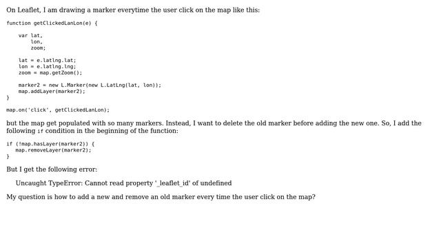 GIS: Leaflet: How to add a marker to, or remove it from, a Leaflet map? (2 Solutions!!) смотреть онлайн