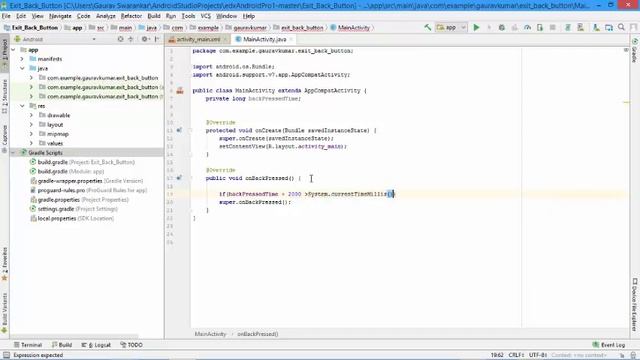 Exit Button | Android Java смотреть онлайн