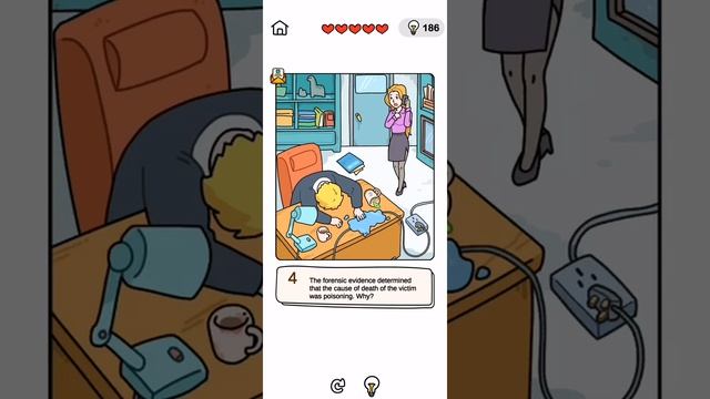 Brain Out Detective level 10 Staff Working overtime Walkthrough solution смотреть онлайн