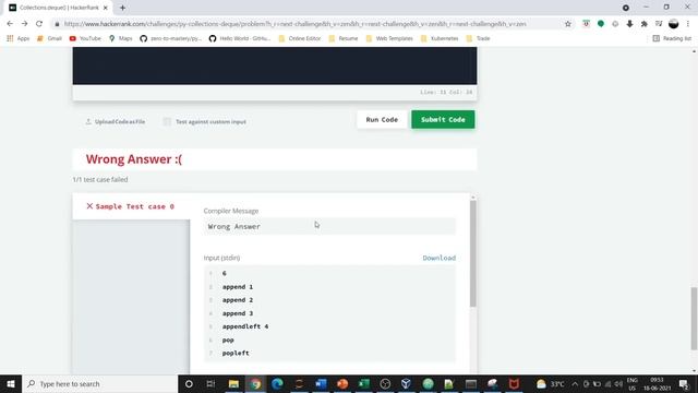 Python Collections.deque() Hackerrank Solution смотреть онлайн