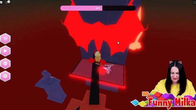 Люда играет с Катей в Ангелы и демоны Roblox смотреть онлайн