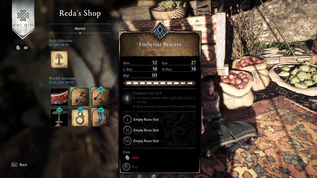 Assassin's Creed Valhalla - Reda's Shop 2022.11.01. - High Elf (Back) (Tattoo) смотреть онлайн