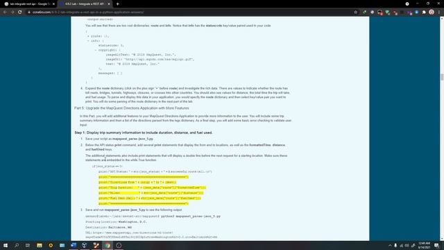 4 9 2 Lab Integrate a REST API in a Python Application смотреть онлайн