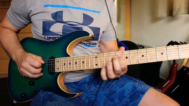 Improvised metal shred solo on my Ibanez RG652AHMFX смотреть онлайн
