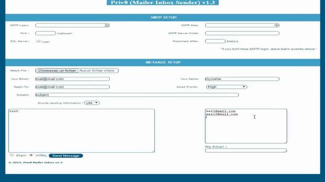 Script Priv8 SMTP Mailer Inbox Sender v1.3 2015 смотреть онлайн