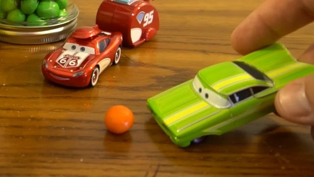 Lightning Mcqueen And Mater Find Magic Beans!!! Funny Cars Toon Candy