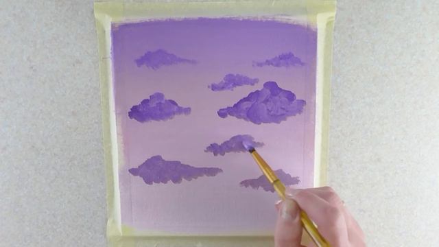 Простой рисунок. Акриловая живопись Облака. Relax demo #19 смотреть онлайн