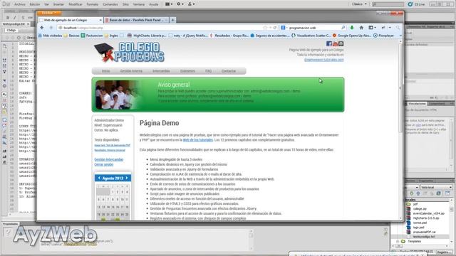 Cap 60: Como hacer una página Web avanzada en PHP con Dreamweaver смотреть онлайн