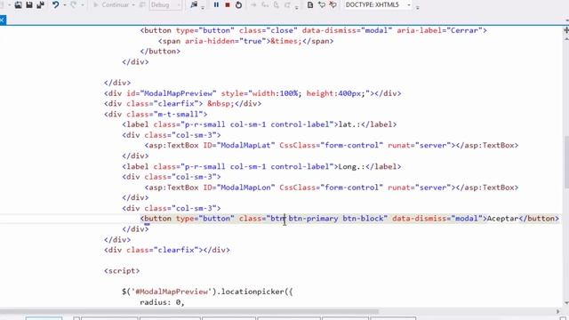 Mapas web de Google con ASP.NET, Bootstrap (Paso 4.- Recuperando coordenadas para TextBox) смотреть онлайн