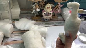 МАСТЕР КЛАСС Ватная игрушка . Льняная и хлопковая вата ,преимущество и различие.
