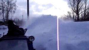 Роторный снегоуборщик для минитрактора.