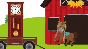 Hickory Dickory Dock at The Farm | Nursery Rhymes | Sia and Elias