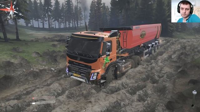 VOLVO 6х6 с полуприцепом