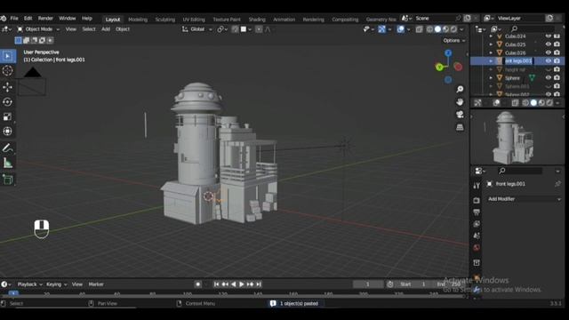 Old House-Environment Concept Art in blender & krita | Timelapse смотреть онлайн