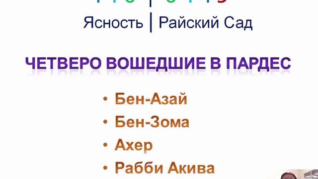 Притча. Четверо вошедшие в Пардес (Райский Сад). смотреть онлайн