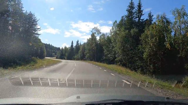 4K. На автомобиле по странам Скандинавии. 5 мин = 1 час смотреть онлайн