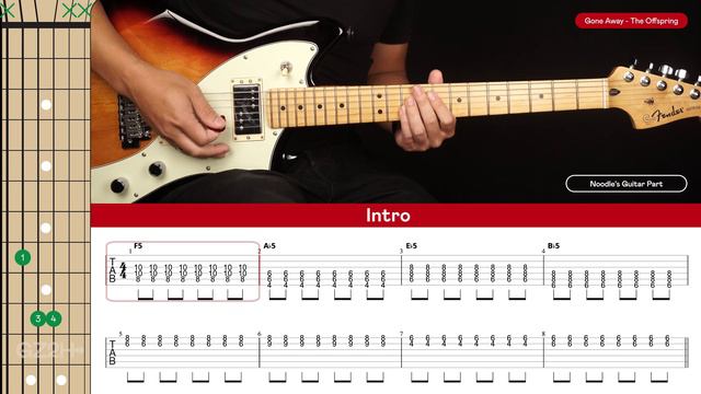 Gone Away Guitar Cover The Offspring 🎸|Tabs + Chords|