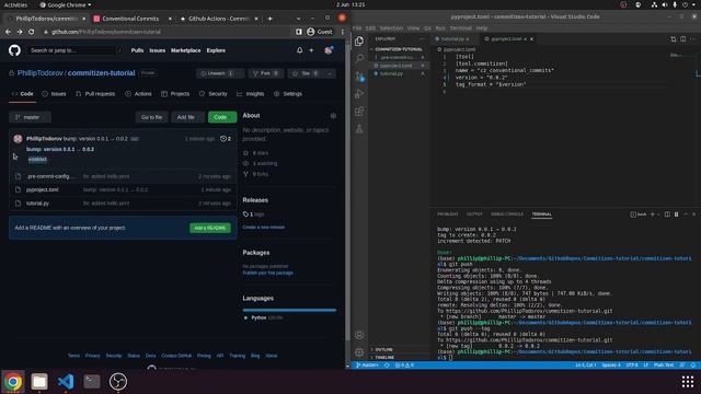 Automated Semantic Versioning for Python using Commitizen and GitHub-Actions смотреть онлайн