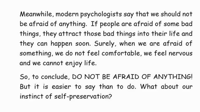 УРОК 67, DO NOT BE AFRAID OF ANYTHING смотреть онлайн