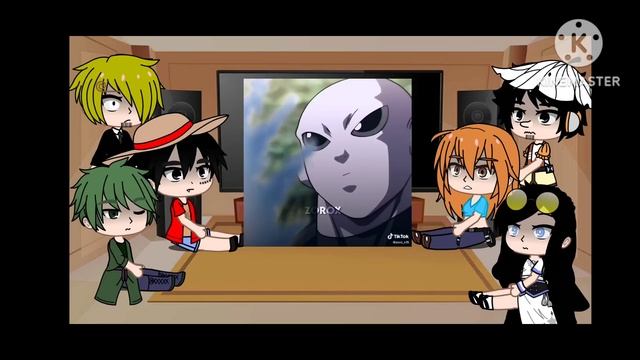 React to Goku || Dragon ball || one piece || Straw hats || gacha смотреть онлайн