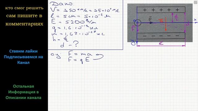 Физика Протон влетает в электрическое поле конденсатора параллельно его пластинам в точке смотреть онлайн