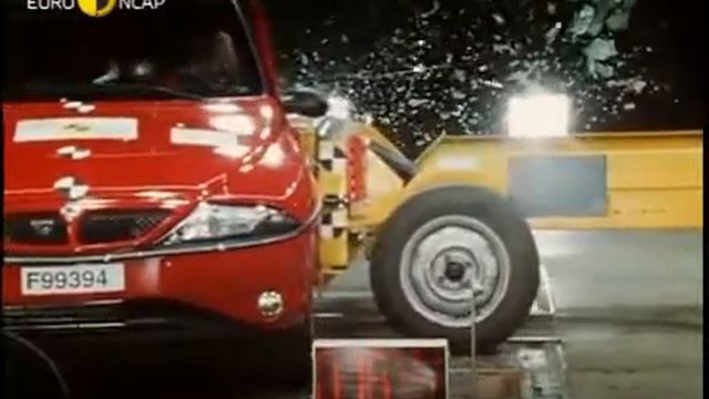 Lancia Ypsilon 2000 Euro NCAP crash test смотреть онлайн
