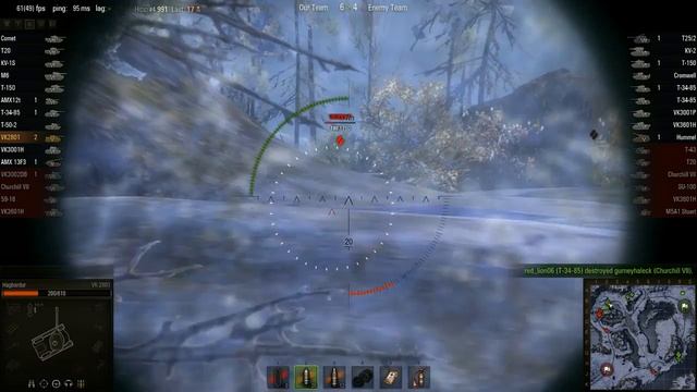 WOT: Arctic Region - VK 2801 - 5 frags смотреть онлайн