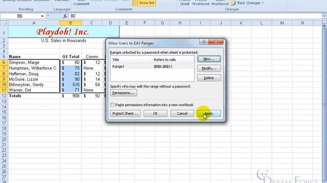 Microsoft Excel 2010: Password Protect Selected Cells смотреть онлайн
